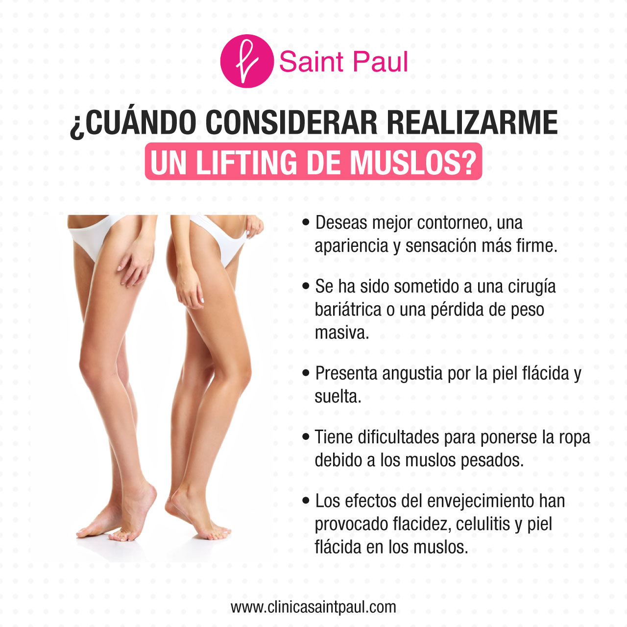 ¿Cuándo considerar realizarme un lifting de muslos? 