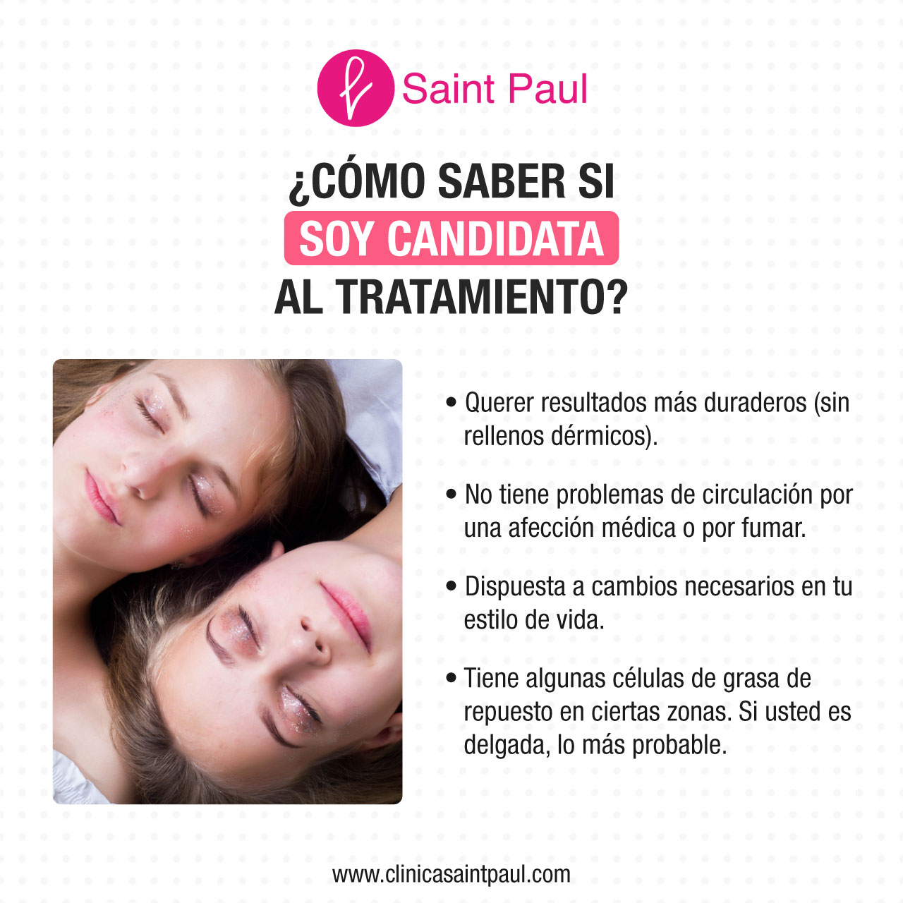 ¿Cómo saber si soy candidata al tratamiento?