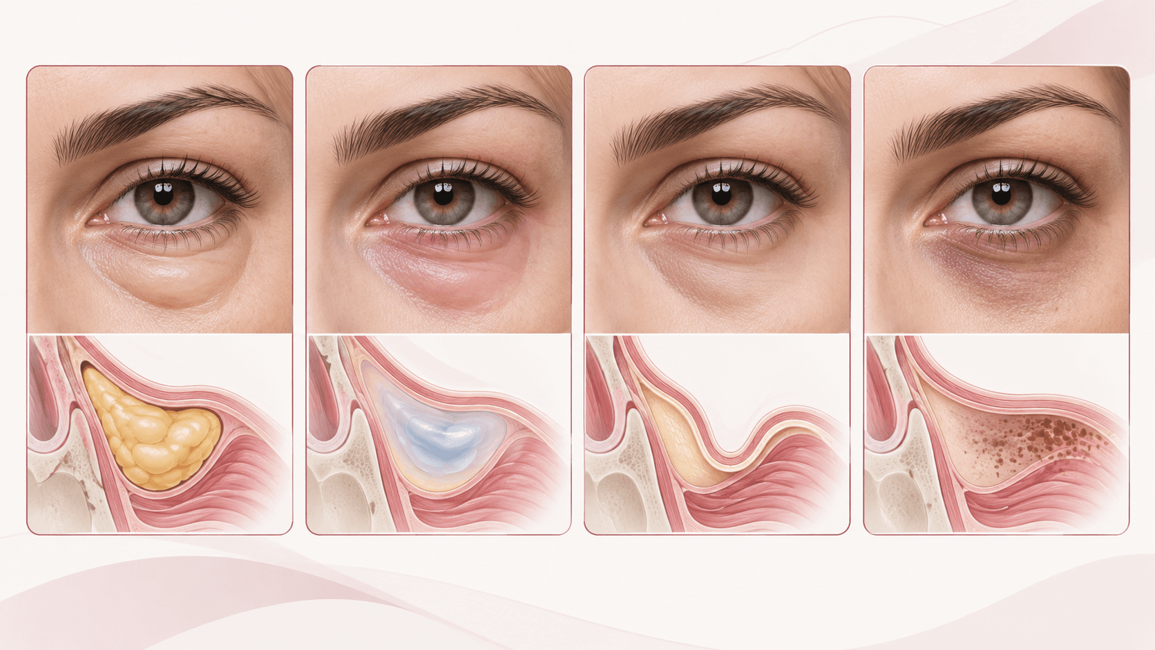 Evaluación médica y diagnóstico diferencial de las bolsas en los ojos