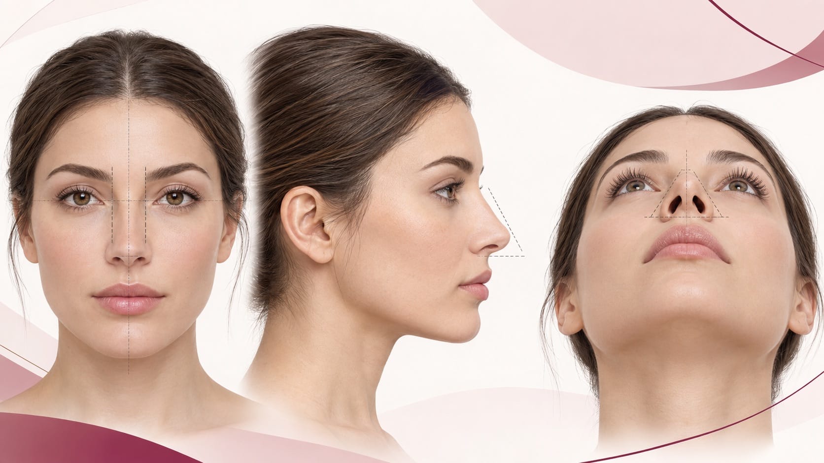 Vistas utilizadas en la evaluación de una rinoplastia