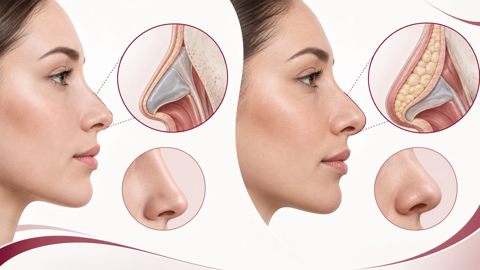 Evaluación de piel gruesa antes de una rinoplastia