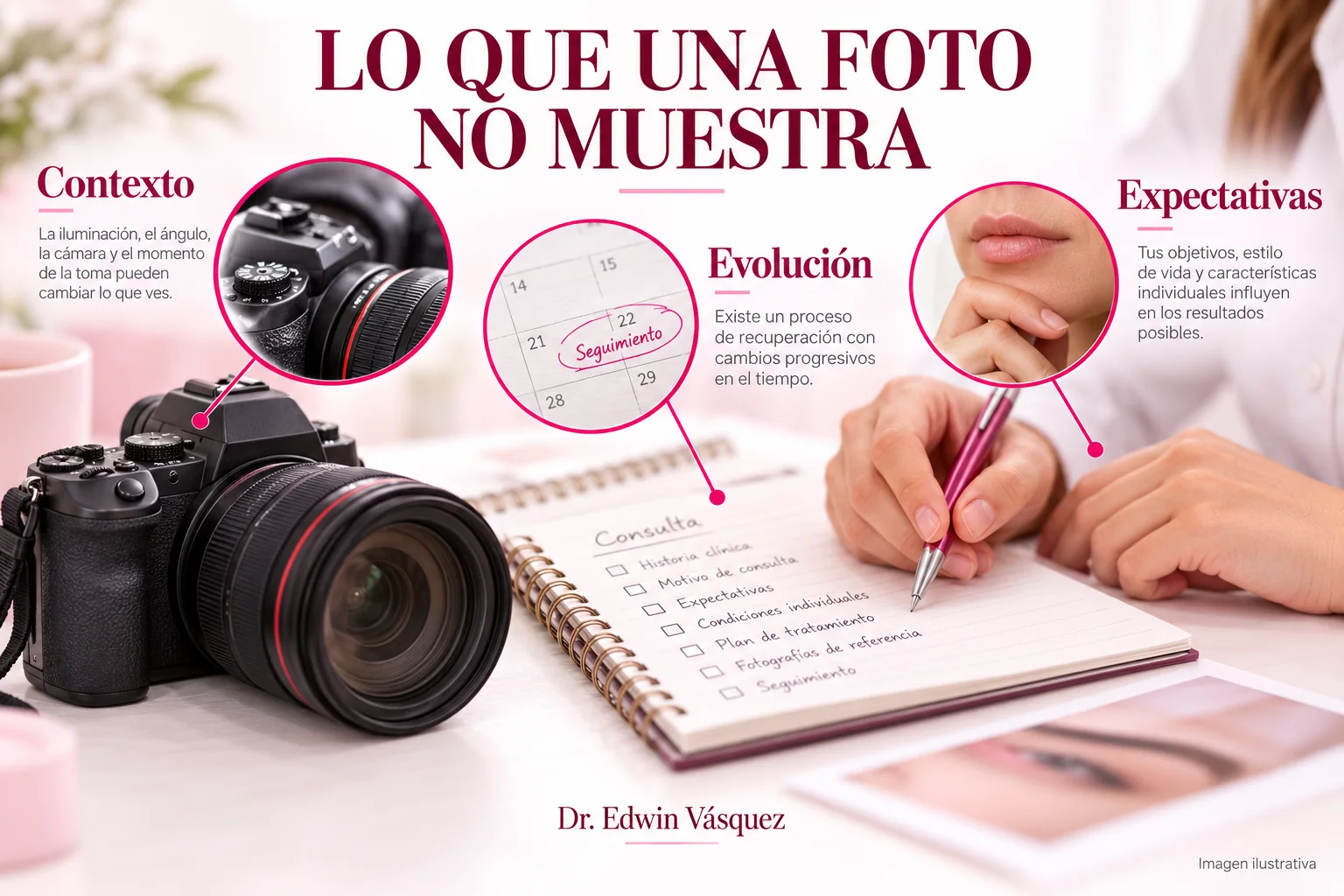 Contexto y expectativas que una fotografía de resultados no demuestra — imagen ilustrativa