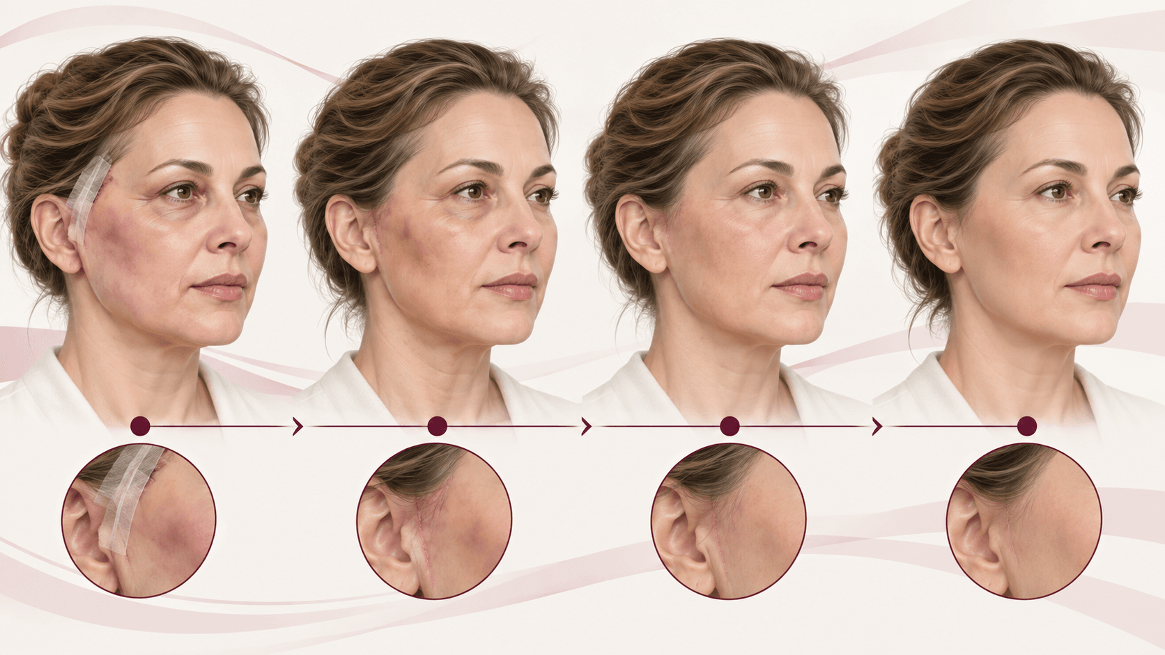 Etapas de recuperación después de un lifting facial